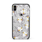 Mummy Cats Apple iPhone Xs Max Impact Case Black Edge on Silver Phone