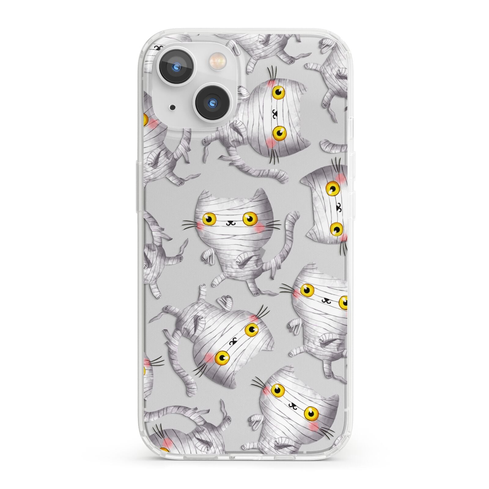Mummy Cats iPhone 13 Clear Bumper Case