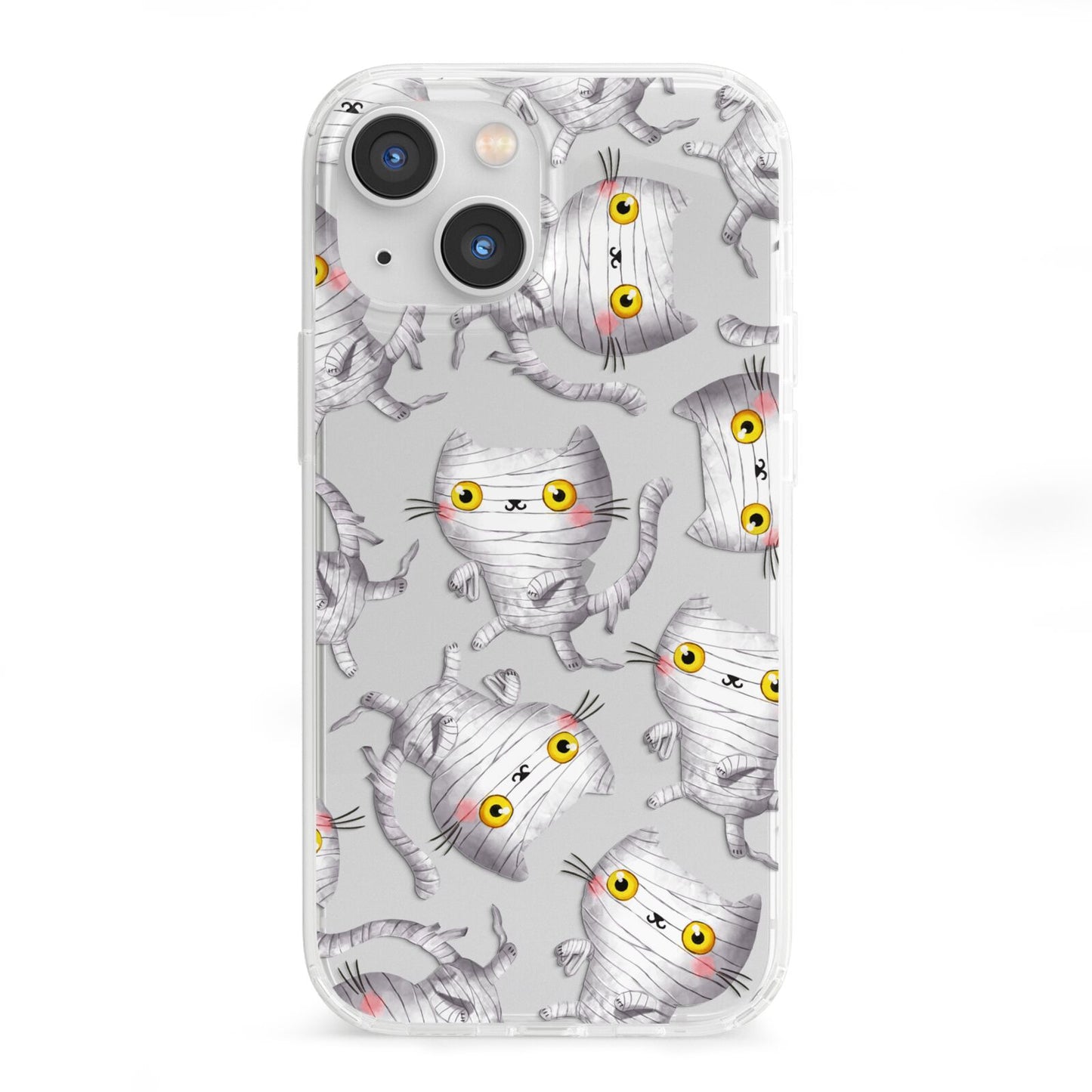 Mummy Cats iPhone 13 Mini Clear Bumper Case