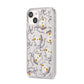 Mummy Cats iPhone 14 Clear Tough Case Starlight Angled Image