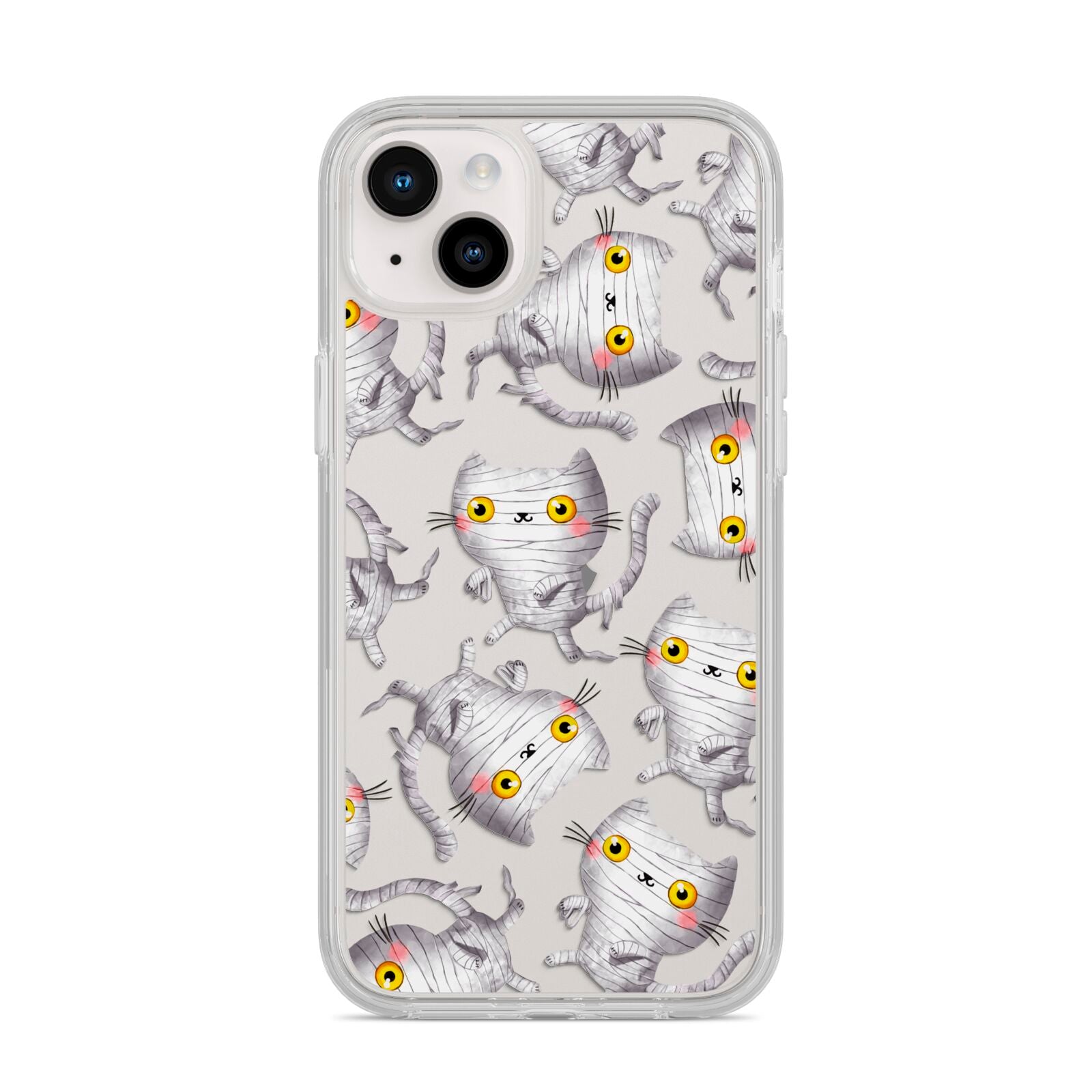 Mummy Cats iPhone 14 Plus Clear Tough Case Starlight