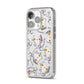 Mummy Cats iPhone 14 Pro Clear Tough Case Silver Angled Image