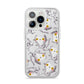 Mummy Cats iPhone 14 Pro Clear Tough Case Silver
