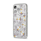Mummy Cats iPhone 14 Pro Max Clear Tough Case Silver Angled Image