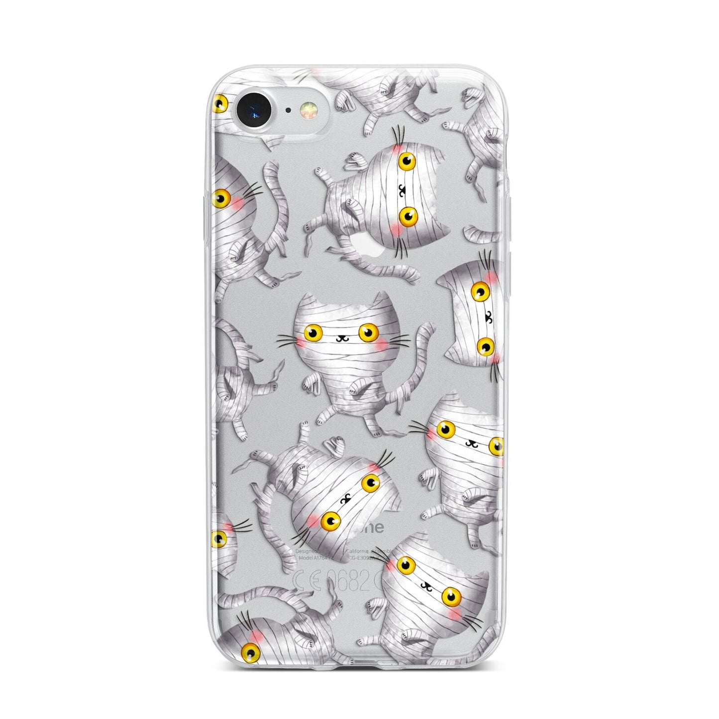 Mummy Cats iPhone 7 Bumper Case on Silver iPhone