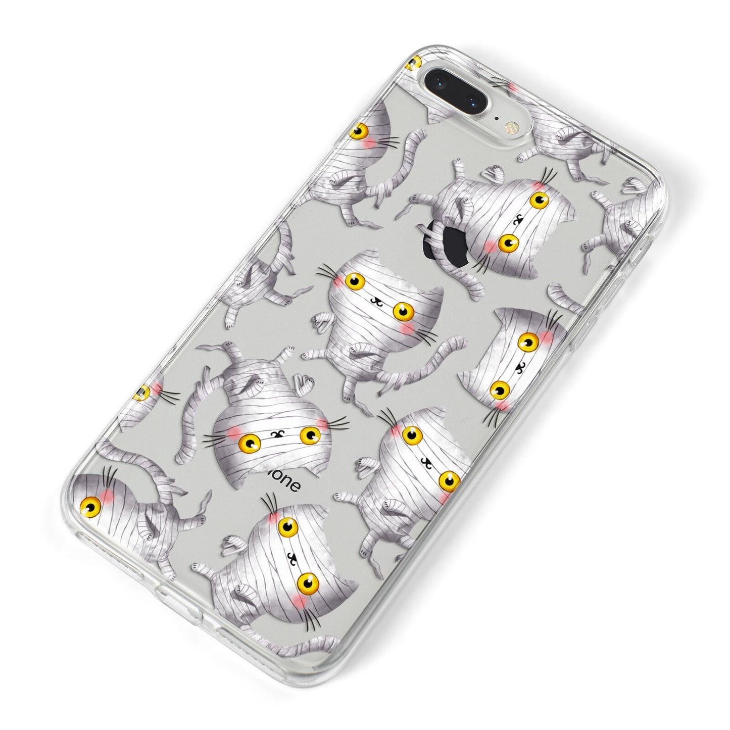 Mummy Cats iPhone 8 Plus Bumper Case on Silver iPhone Alternative Image