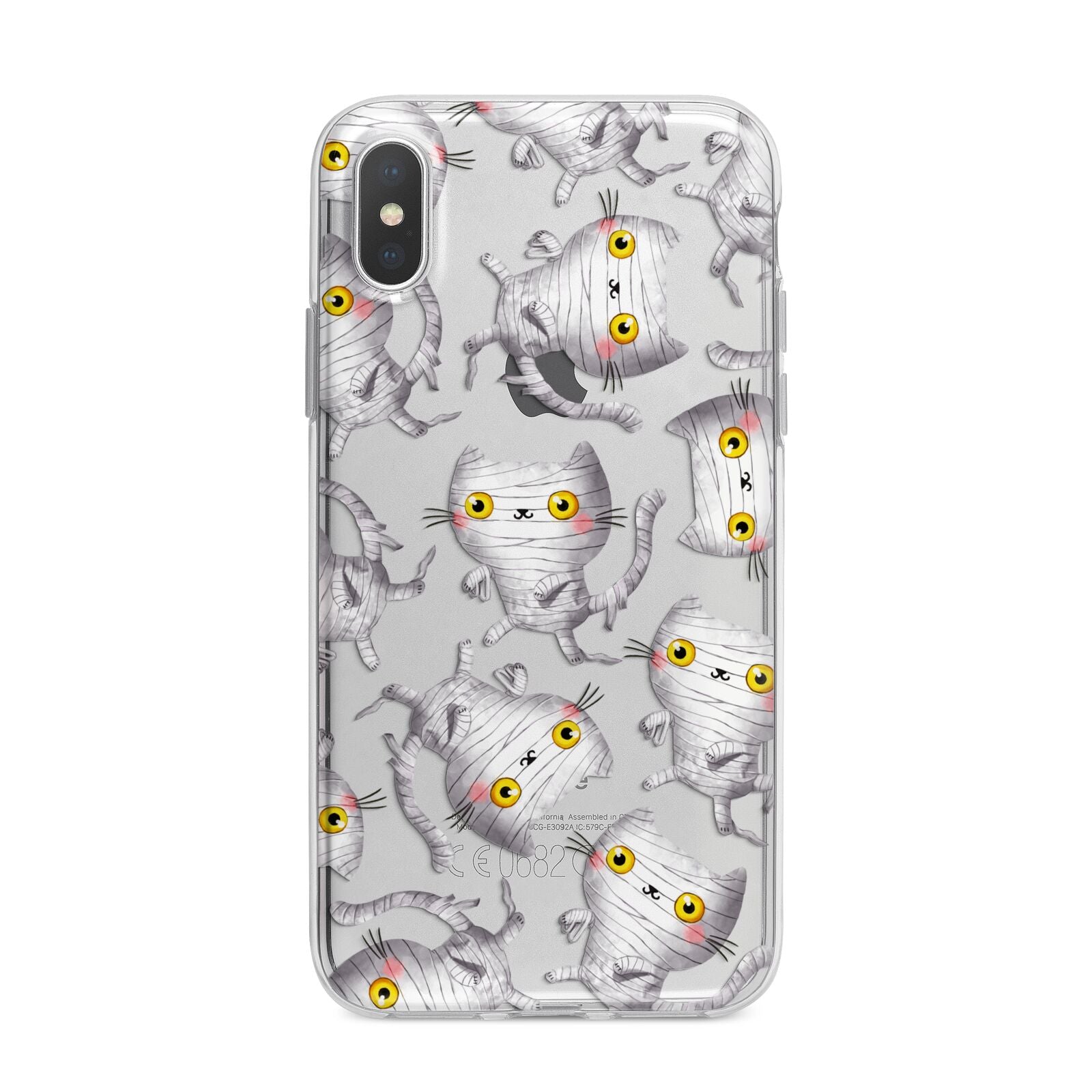 Mummy Cats iPhone X Bumper Case on Silver iPhone Alternative Image 1