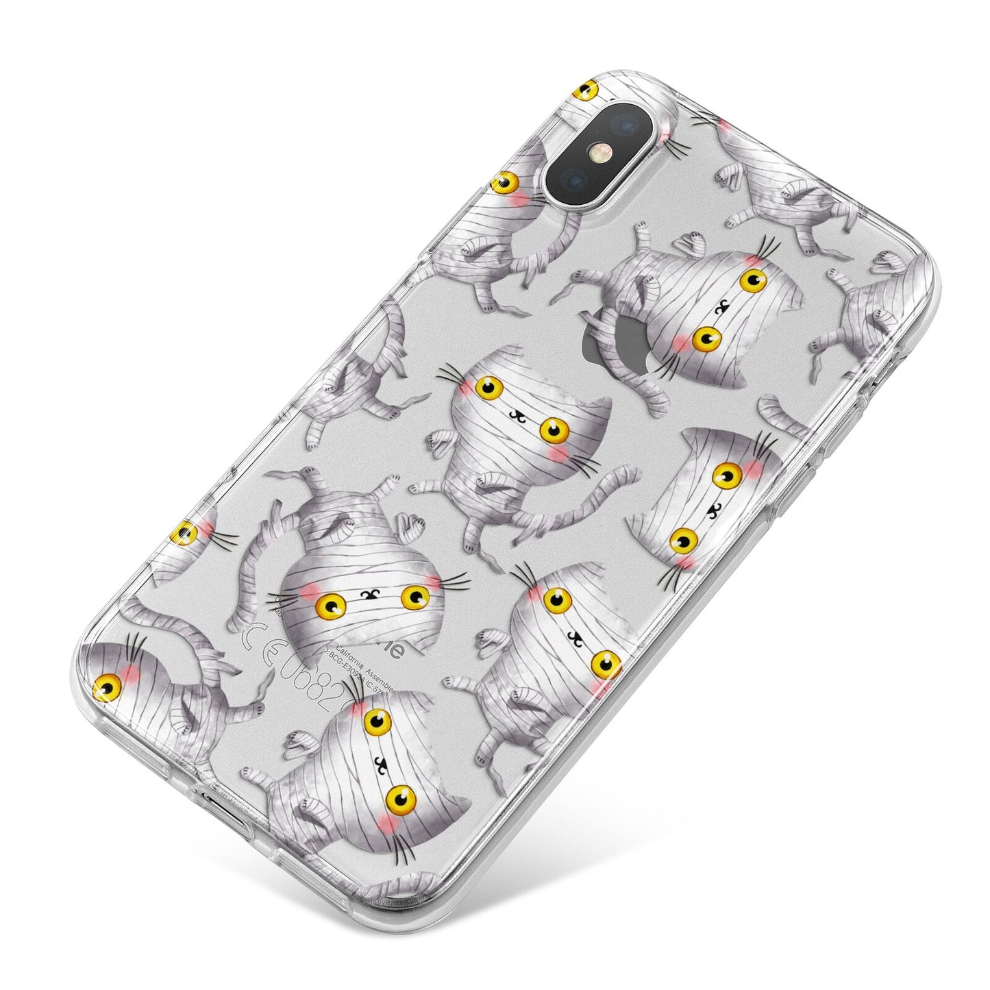 Mummy Cats iPhone X Bumper Case on Silver iPhone