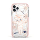 Mummy Halloween Apple iPhone 11 Pro in Silver with Pink Impact Case