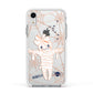 Mummy Halloween Apple iPhone XR Impact Case White Edge on Silver Phone