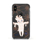 Mummy Halloween Apple iPhone Xs Impact Case Black Edge on Black Phone