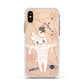 Mummy Halloween Apple iPhone Xs Impact Case White Edge on Gold Phone