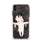 Mummy Halloween Apple iPhone Xs Max Impact Case White Edge on Black Phone