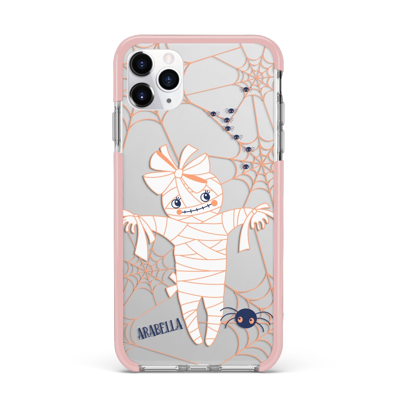 Mummy Halloween iPhone 11 Pro Max Impact Pink Edge Case