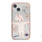 Mummy Halloween iPhone 13 Mini TPU Impact Case with Pink Edges