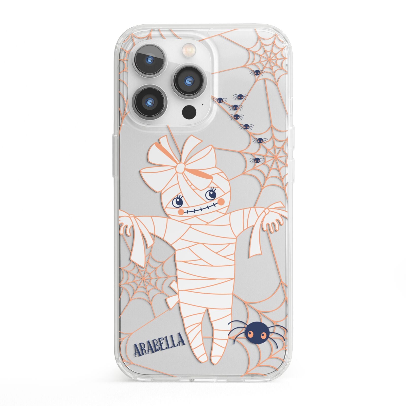 Mummy Halloween iPhone 13 Pro Clear Bumper Case