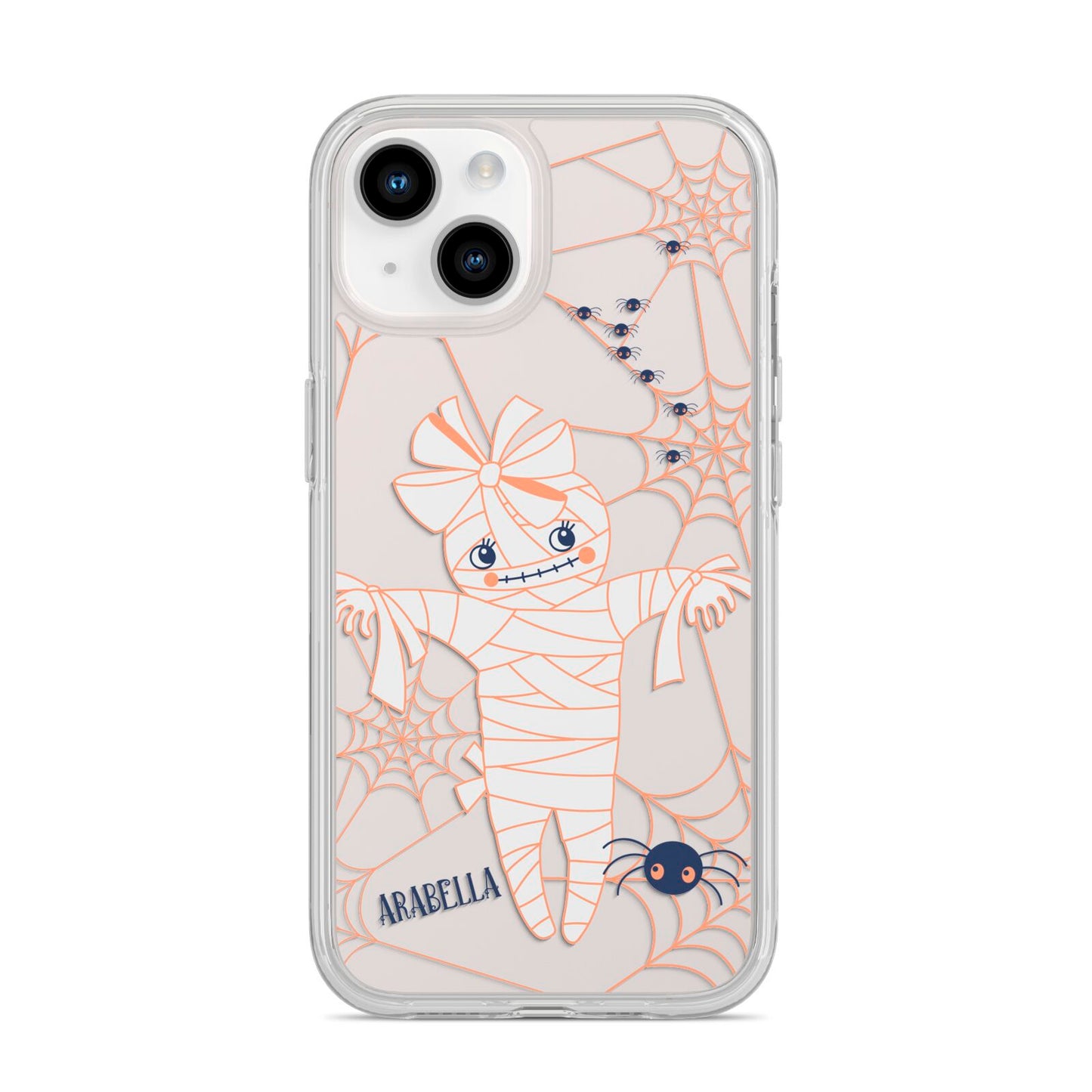 Mummy Halloween iPhone 14 Clear Tough Case Starlight