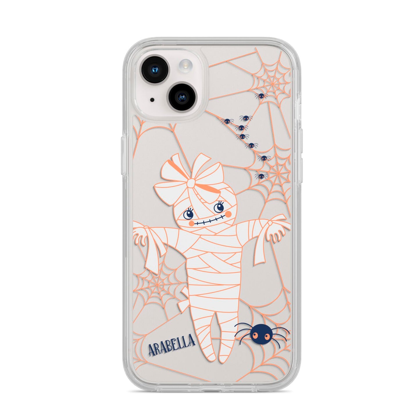 Mummy Halloween iPhone 14 Plus Clear Tough Case Starlight