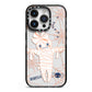 Mummy Halloween iPhone 14 Pro Black Impact Case on Silver phone