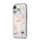 Mummy Halloween iPhone 14 Pro Clear Tough Case Silver Angled Image