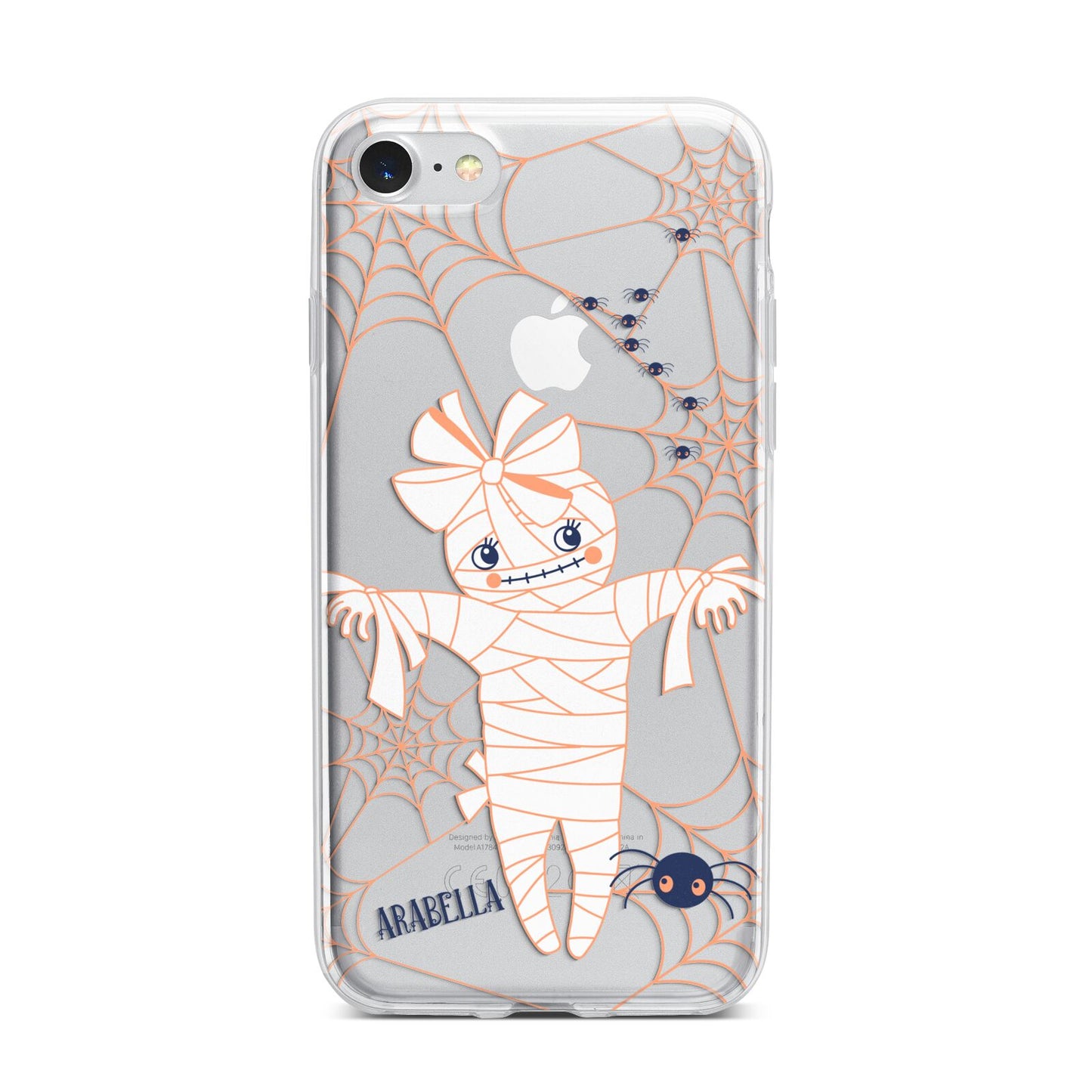 Mummy Halloween iPhone 7 Bumper Case on Silver iPhone