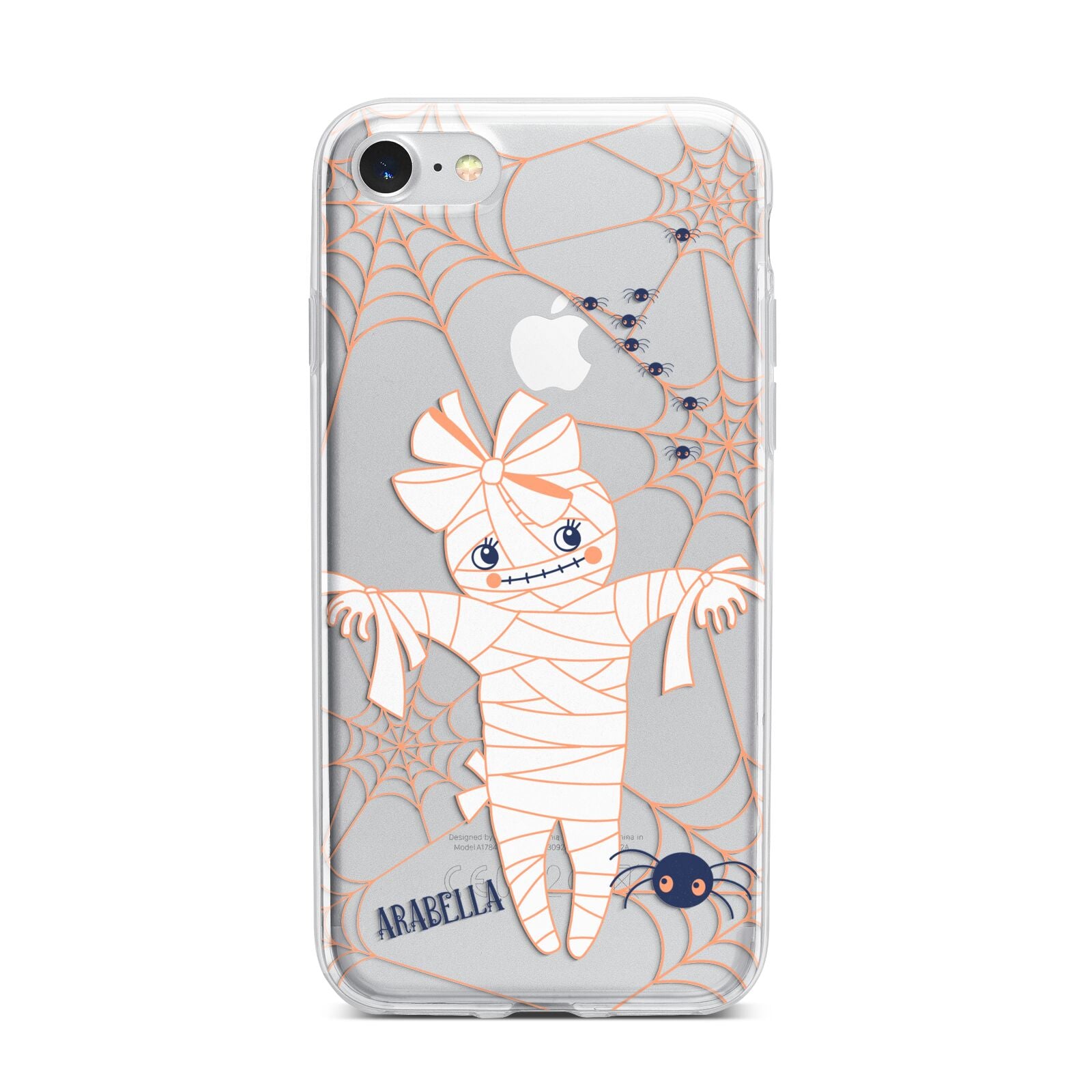 Mummy Halloween iPhone 7 Bumper Case on Silver iPhone