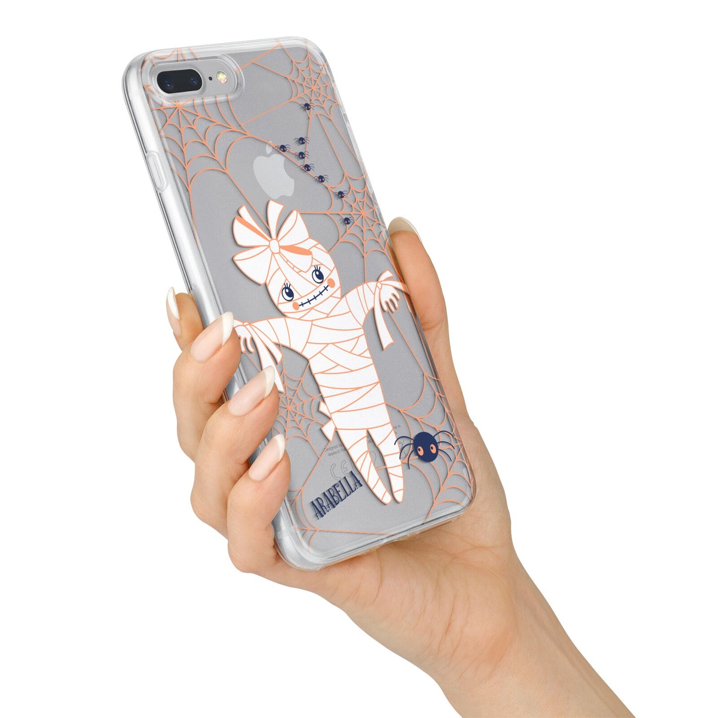 Mummy Halloween iPhone 7 Plus Bumper Case on Silver iPhone Alternative Image