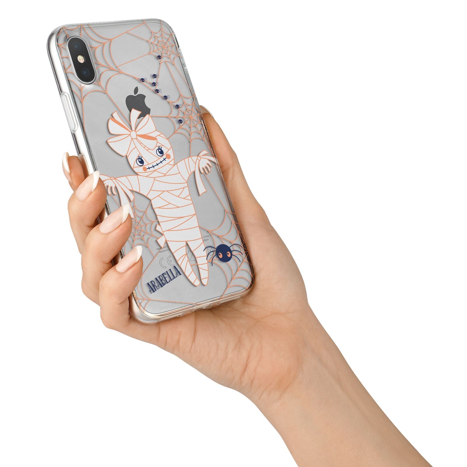 Mummy Halloween iPhone X Bumper Case on Silver iPhone Alternative Image 2