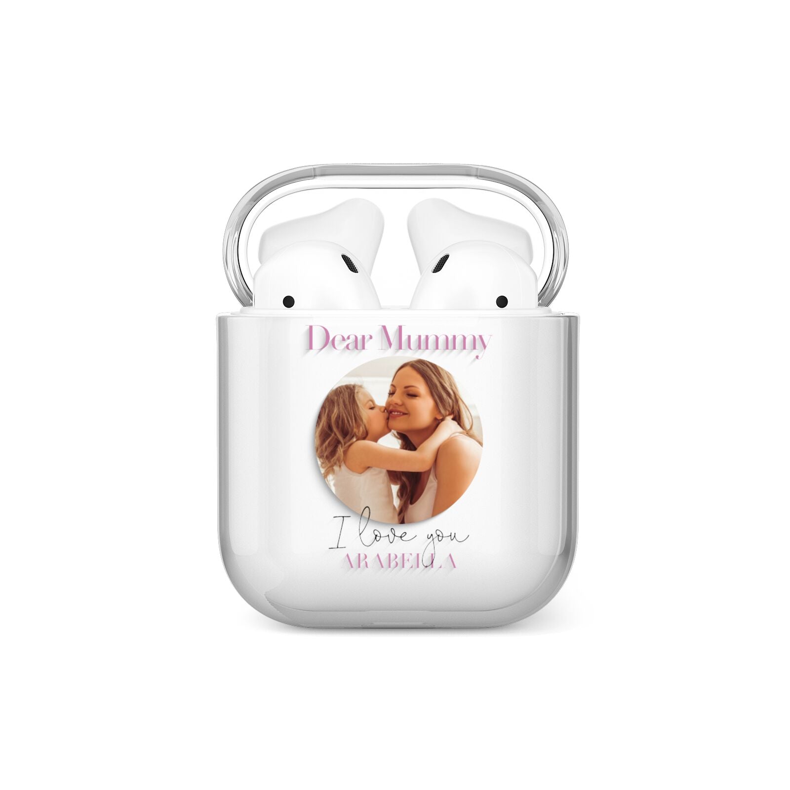 Mummy Personalised Photo with Text AirPods Case