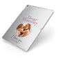 Mummy Personalised Photo with Text Apple iPad Case on Silver iPad Side View
