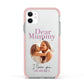 Mummy Personalised Photo with Text Apple iPhone 11 in White with Pink Impact Case