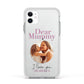 Mummy Personalised Photo with Text Apple iPhone 11 in White with White Impact Case
