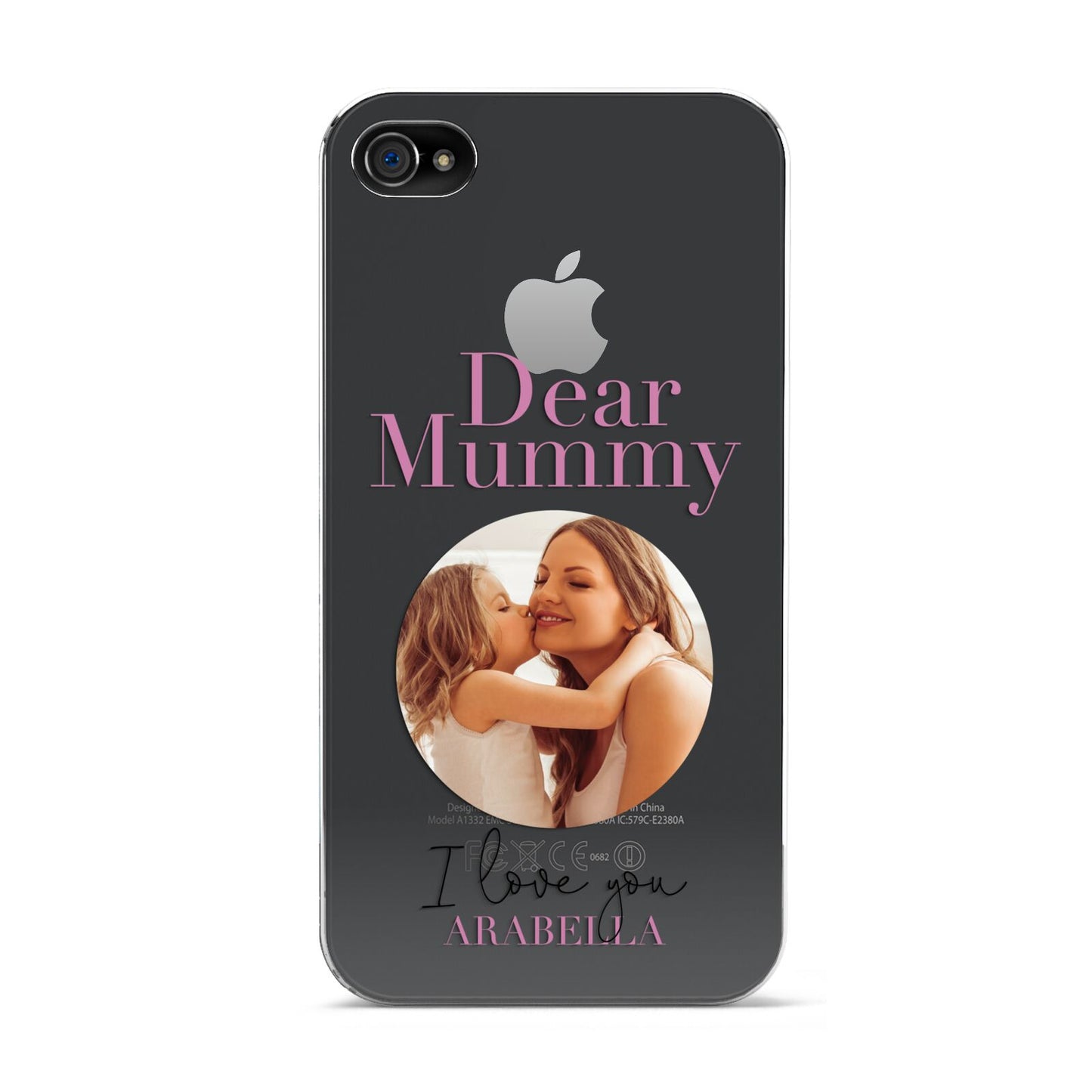 Mummy Personalised Photo with Text Apple iPhone 4s Case