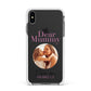 Mummy Personalised Photo with Text Apple iPhone Xs Max Impact Case White Edge on Black Phone