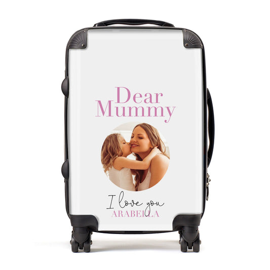 Mummy Personalised Photo with Text Suitcase