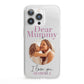 Mummy Personalised Photo with Text iPhone 13 Pro Clear Bumper Case