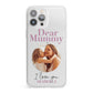 Mummy Personalised Photo with Text iPhone 13 Pro Max Clear Bumper Case