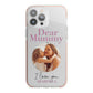 Mummy Personalised Photo with Text iPhone 13 Pro Max TPU Impact Case with Pink Edges