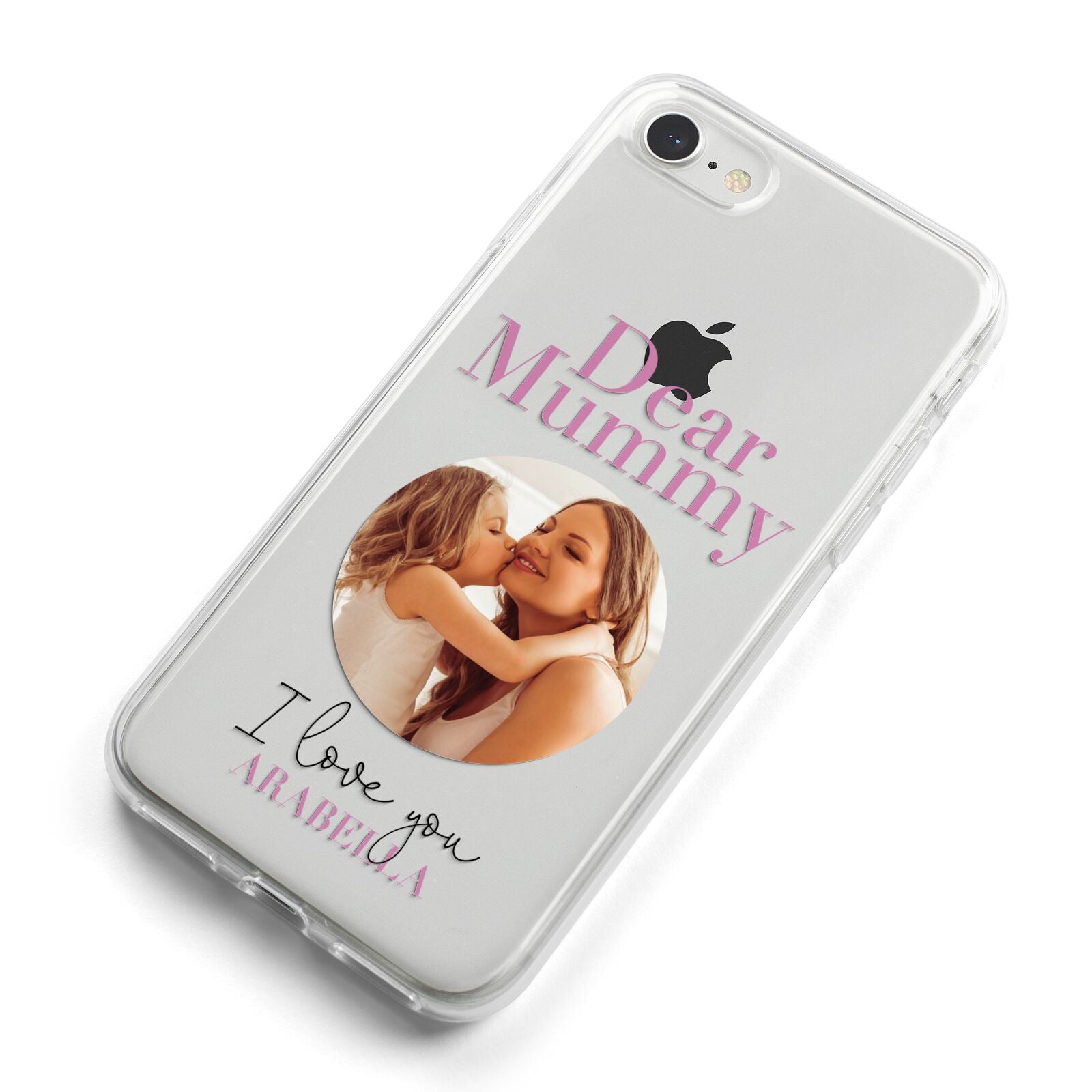 Mummy Personalised Photo with Text iPhone 8 Bumper Case on Silver iPhone Alternative Image