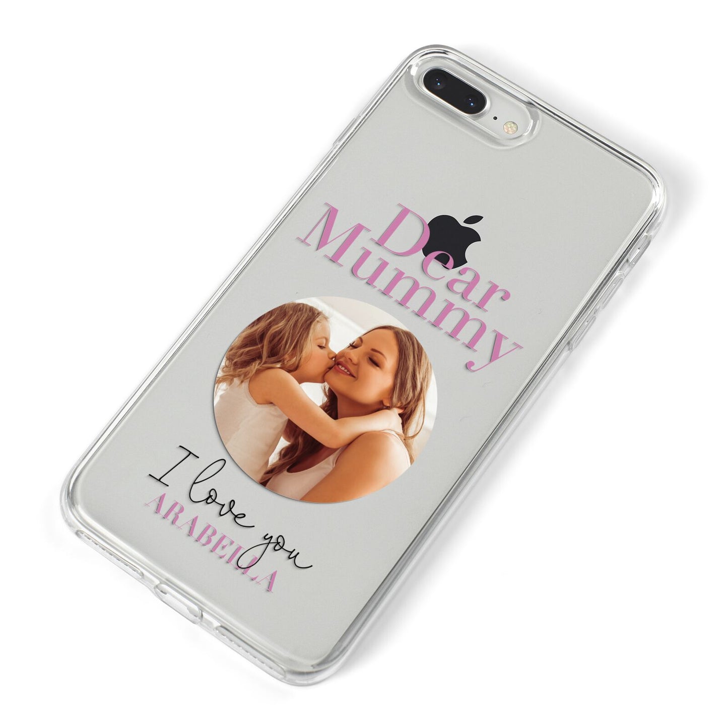 Mummy Personalised Photo with Text iPhone 8 Plus Bumper Case on Silver iPhone Alternative Image