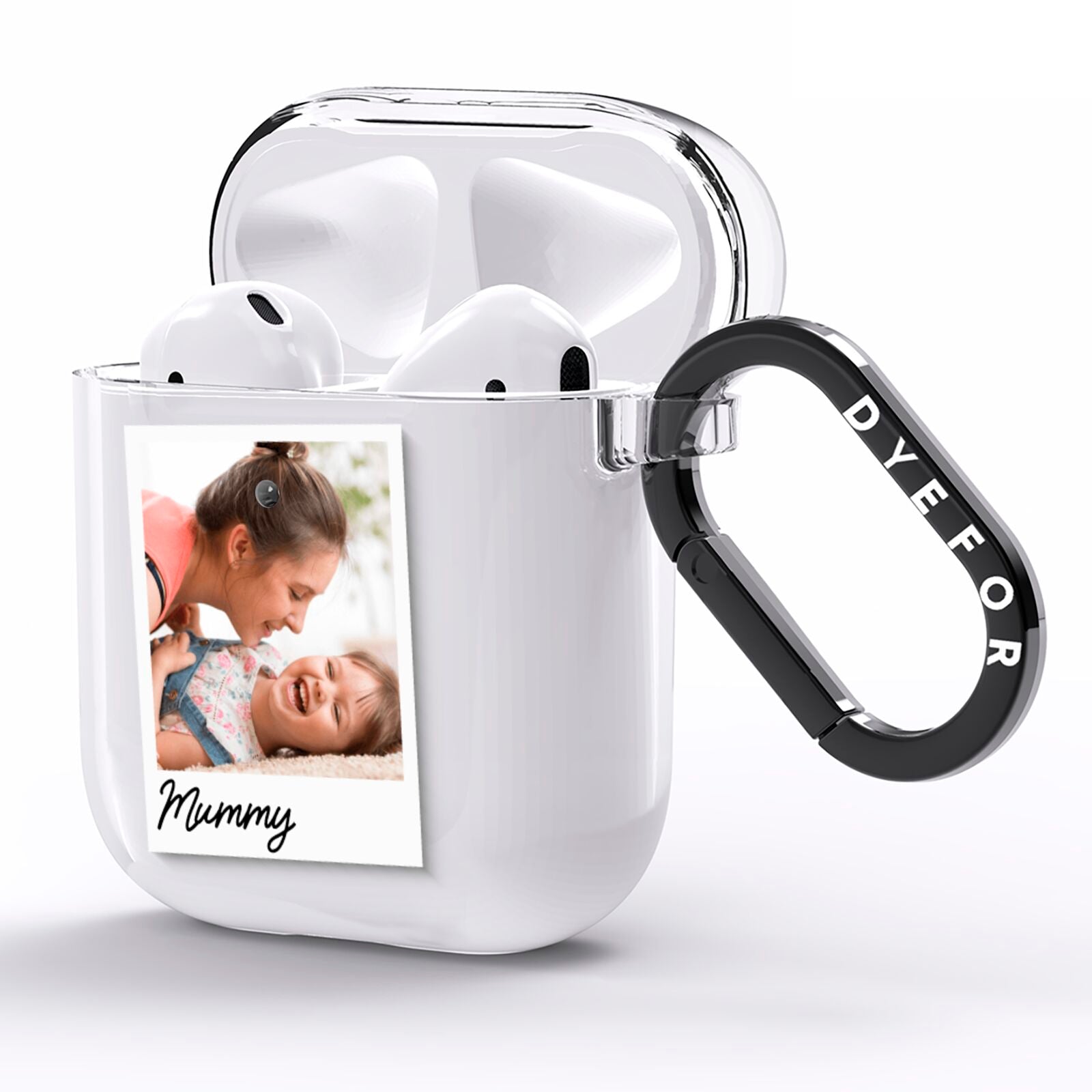 Mummy Photo AirPods Clear Case Side Image