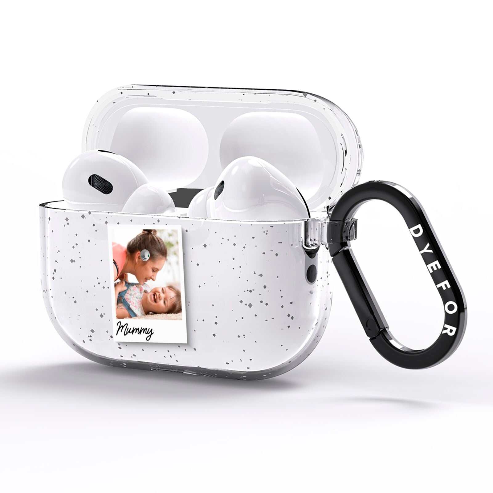 Mummy Photo AirPods Pro Glitter Case Side Image