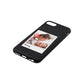 Mummy Photo Black Pebble Leather iPhone 8 Case Side Angle