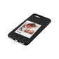 Mummy Photo Black Pebble Leather iPhone 8 Plus Case Side Angle