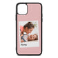 Mummy Photo Pink Pebble Leather iPhone 11 Pro Max Case