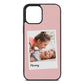 Mummy Photo Pink Pebble Leather iPhone 12 Pro Max Case