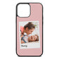 Mummy Photo Pink Pebble Leather iPhone 13 Pro Max Case