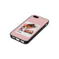 Mummy Photo Pink Pebble Leather iPhone 5 Case Side Angle