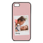 Mummy Photo Pink Pebble Leather iPhone 5 Case