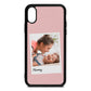 Mummy Photo Pink Pebble Leather iPhone Xs Case